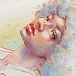 My project for course: Vibrant Portrait Drawing with Colored Pencils. Un progetto di Disegno, Disegno di ritratti, Sketchbook e Disegno con matite colorate di Gabriela Niko - 11.10.2022