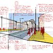 Barcelona Road Section. Projekt z dziedziny  Architektura, Trad, c, jna ilustracja i Design użytkownika AMIN ZAKARIA - 04.12.2022