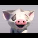 Moana - Pua - test facial Ein Projekt aus dem Bereich 3D, 3-D-Animation, Design von 3-D-Figuren, 3-D-Modellierung und Rigging von Iker J. de los Mozos - 26.10.2018