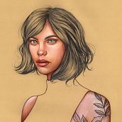 Proyecto del curso ilustración a pastel y lápices de colores. Un proyecto de Bellas Artes e Ilustración tradicional de Elena Pancorbo - 22.02.2018