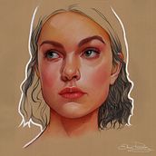 Pastel y lapiz proceso. Un proyecto de Creatividad, Dibujo de Retrato e Ilustración tradicional de Elena Pancorbo - 11.03.2021