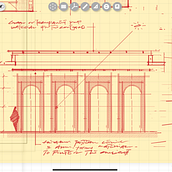 Elevation Sketch study with Morpholio Trace App. Een project van  Architecturale illustratie van AMIN ZAKARIA - 19.08.2023