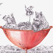 "La Tierra, nuestro hogar". Curso Dibujo de animales fantásticos con grafito y acuarela. . Un projet de Dessin, Dessin au cra, on, Dessin artistique, Peinture, Aquarelle et Illustration numérique de Loli Crespo - 07.03.2025