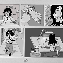 Meu projeto do curso: Storytelling para quadrinhos: explore ação e perspectiva. Comic, Pencil Drawing, Drawing, Stor, telling, Stor, board, Digital Drawing & Ink Illustration project by Bruno Lemos - 04.04.2023