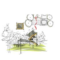 Meu projeto do curso: Esboce como um arquiteto usando o Morpholio Trace. Architecture, Interior Design, Digital Architecture, Architectural Illustration, ArchVIZ, and Spatial Design project by Larissa Scheuer - 08.19.2023