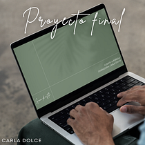 Mi proyecto final. Un proyecto de Br, ing e Identidad, Diseño gráfico, Diseño Web y Diseño para Redes Sociales de Carla Dolce - 17.11.2023