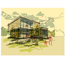 My project for course: Architectural Sketch with Morpholio Trace App. Un projet de Architecture, Design d'intérieur, Architecture numérique, Illustration architecturale, ArchVIZ , et Design d'espace de dbagley - 29.01.2024