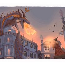Mein Abschlussprojekt für den Kurs: Stimmungsvolle Bilder mit Procreate malen: Vom Konzept zur Farbe. Een project van Digitale illustratie, Digitale tekening y Redactionele illustratie van sabrinakoenig23 - 23.02.2024