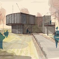 -Morpholio Trace Sketch for thissss house. Architectural Illustration, Architecture, ArchVIZ, Digital Architecture, Interior Design, Spatial Design, Digital Illustration, Stor, and telling project by Mercedes R - 01.19.2025
