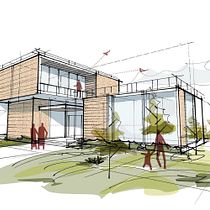 Arch. Sketch. Un projet de Illustration architecturale, Architecture, ArchVIZ, Architecture numérique, Design d'intérieur , et Design d'espace de Daria Sierova - 06.02.2025