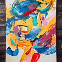 Abstrakcja na wakacjach . Een project van  Acr, lschilderij,  Beeldende kunst y Schilderij van fotogalkowska - 20.02.2025