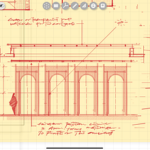 Elevation Sketch study with Morpholio Trace App. Een project van  Architecturale illustratie van AMIN ZAKARIA - 19.08.2023