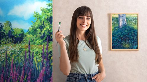 Pittura di paesaggi con gouache per principianti