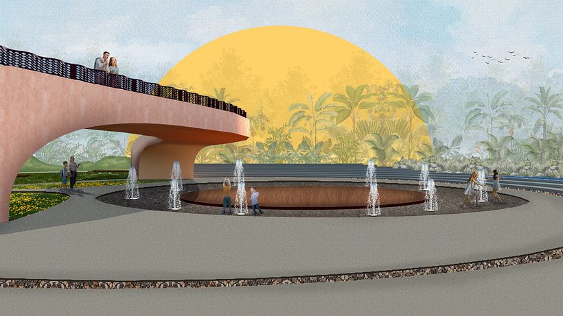 My project in Graphic Representation of Architectural Projects course - Observation Tower  1