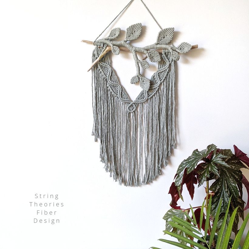 Macrame Flower Crown Wall Hanging  13