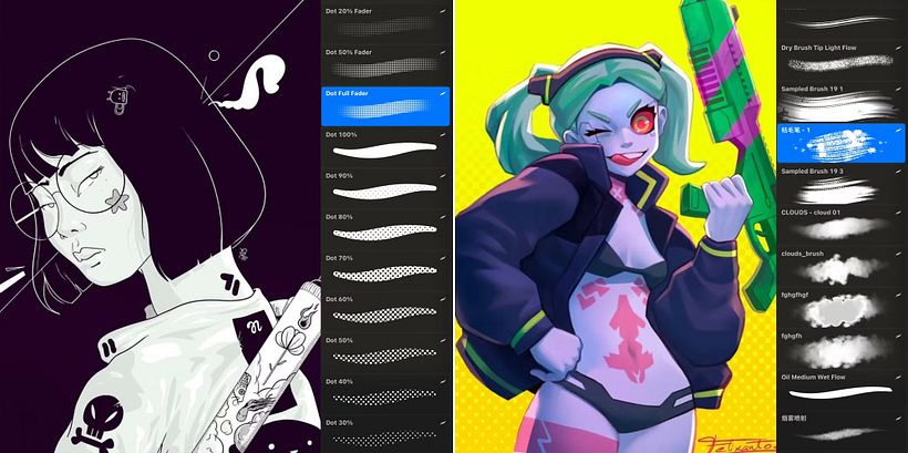 Free download: 19 brushes for Procreate and Photoshop shared by the Domestika community 3